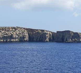  Blaue Lagune in Insel Comino