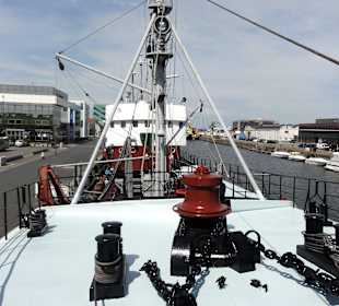 Das Ankerdeck des Schiffes