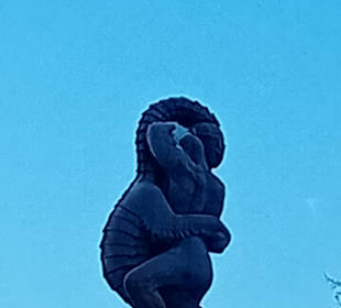 Der Figurenpark im Schnee