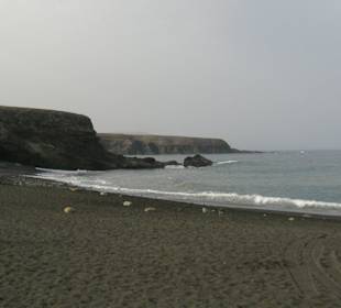 Strand auf dem Weg zu den Höhlen von Ajay