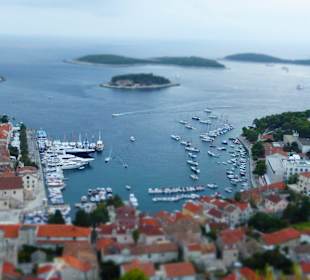Blick von der Burg Hvar