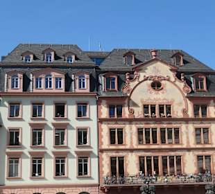 Babbedeckelfassaden am Mainzer Marktplatz