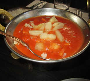 Dhansak mit Hühnchen und Ananas