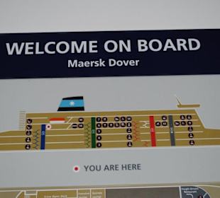 Auf der Maresk Dover nach Dünkirchen