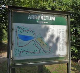 Der Lageplan des Arboretum Wildeshausen
