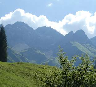 Bergpanorama bei Einödsbach
