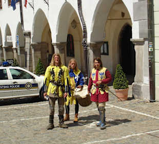 Ritter auf dem Marktplatz