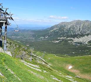 Auffahrt mit der Seilbahn