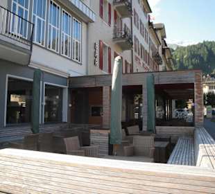 Die Aussenterrasse des Restaurant Yucatan