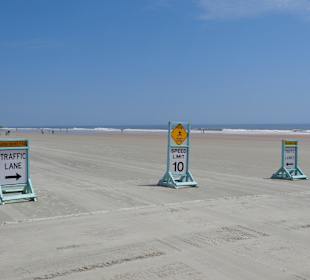 Strand befahrbar bei Ebbe