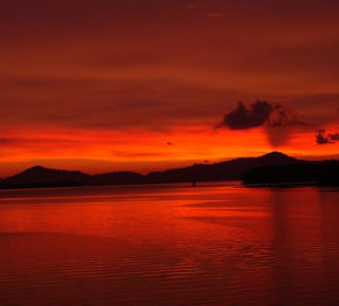 Sonnenuntergang Surin Inseln