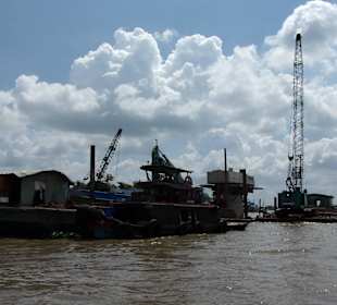 Auf dem Mekong unterwegs
