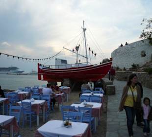 Fischrestaurant im Hafen