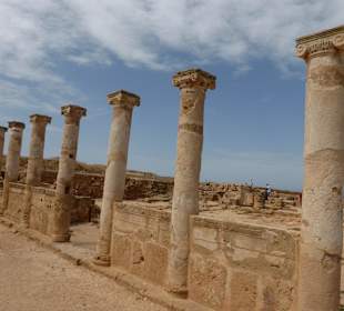 Haus mit erhaltenen Säulen