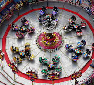 Blick auf den Freimarkt aus dem Riesenrad