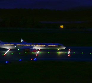 Flugzeug beim Starten 