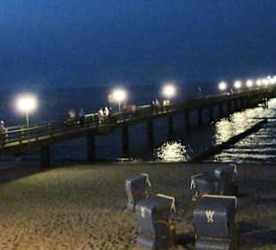 Abend an der Seebrücke.