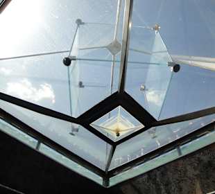 Muzeum Rynek Podziemia widok z dolu fontanny.