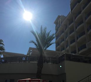 Sonnenuntergang vom Hotel aus 