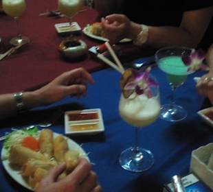 Gutes Essen und Cocktails