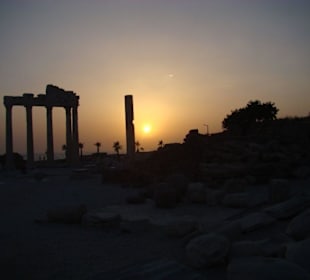 Sonnenuntergang Side Apollo Tempel