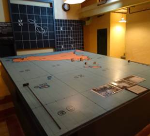 Hier wurden die Flieger hin und her geschoben