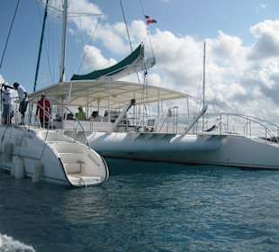 Mit dem Katamaran nach Saona