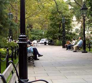 Benches at Bryant Park