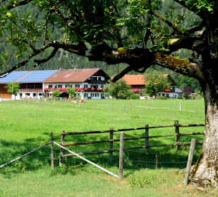 Bauernhof in der Gegend von Jachenau