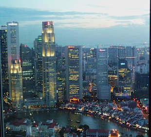 Singapur aus der Asia Bar aufgenommen