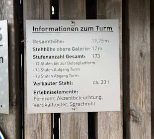 Informationen zum Aussichtsturm im Park der Gärten