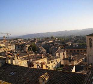 Vista dei tetti della città