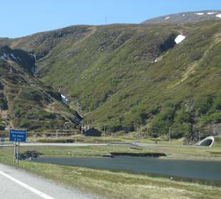 Einfahrt zum Nordkaptunnel