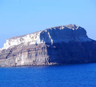 Santorin selbst im Bild Landschaft, Stadt