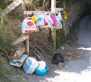 Mülldisziplin in Forio