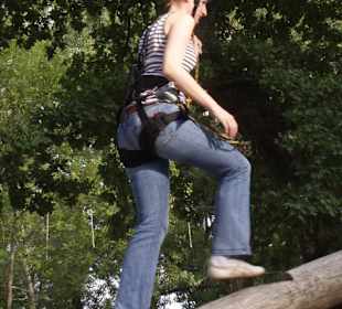 Aufstieg in den Parcours