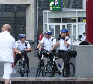 Polizei auf Fahrrädern