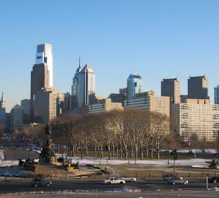 Skylinefoto vom Museum aus