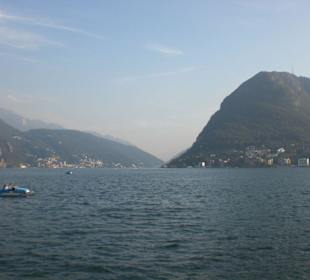Lago visto dal centro di lugano