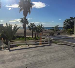 Blick Promenade zum Mittelmeer