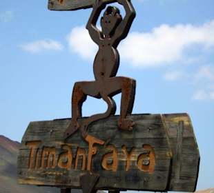 Timanfaya Teufel Symbol der Kraterlandschaft