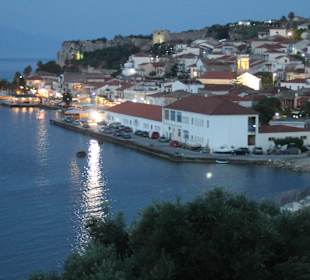 Abendstimmung im Nachbarort Koroni