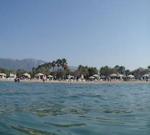 Panoramafoto vom Strand