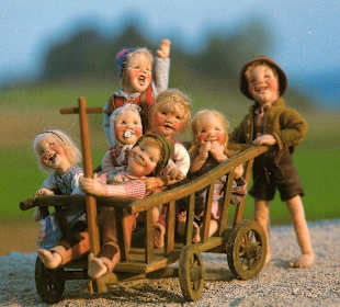 Puppenwelt Elli Riehl - Leiterwagen