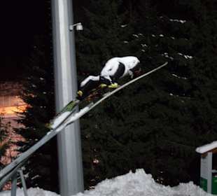 Wiszący skoczek obok Holmenkollen