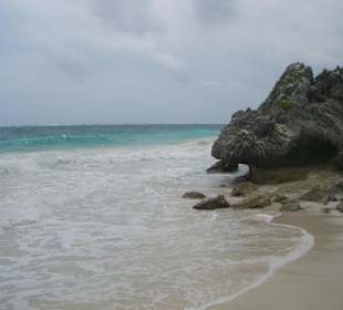 Blick auf die Badebucht