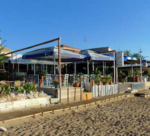 Ortsstrand mit Lokalterrasse