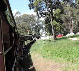 Mit der Puffing Billy Dampfbahn unterwegs
