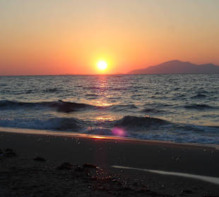 Marmari Beach Sonnenuntergang