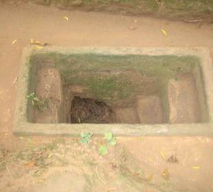 Eine andere Art der Einstiegslöcher von Cu Chi.